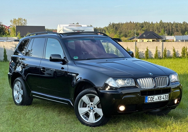 BMW X3 cena 41900 przebieg: 237000, rok produkcji 2007 z Węgorzewo małe 781